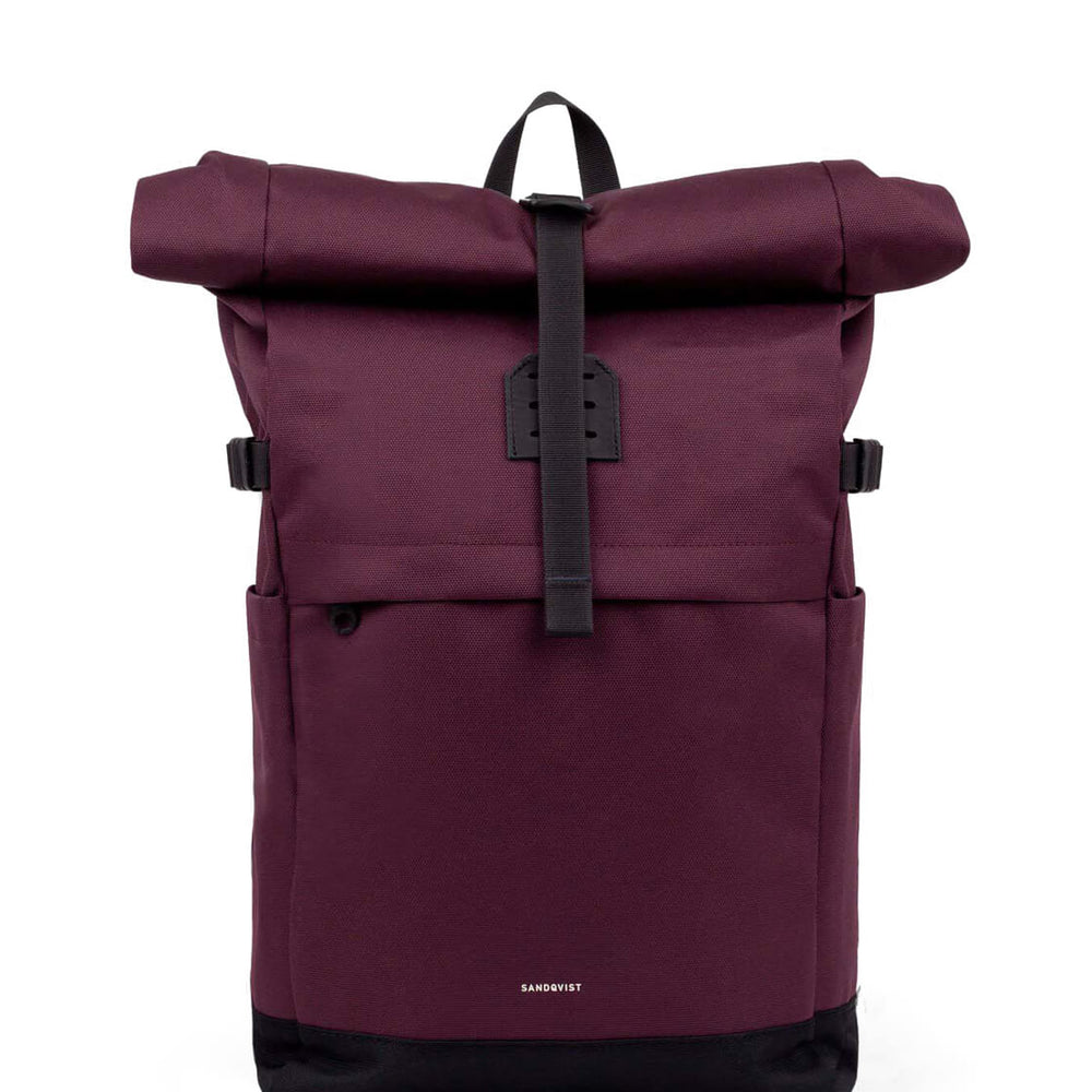 Sandqvist Backpack Rolltop M Icon red cabernet