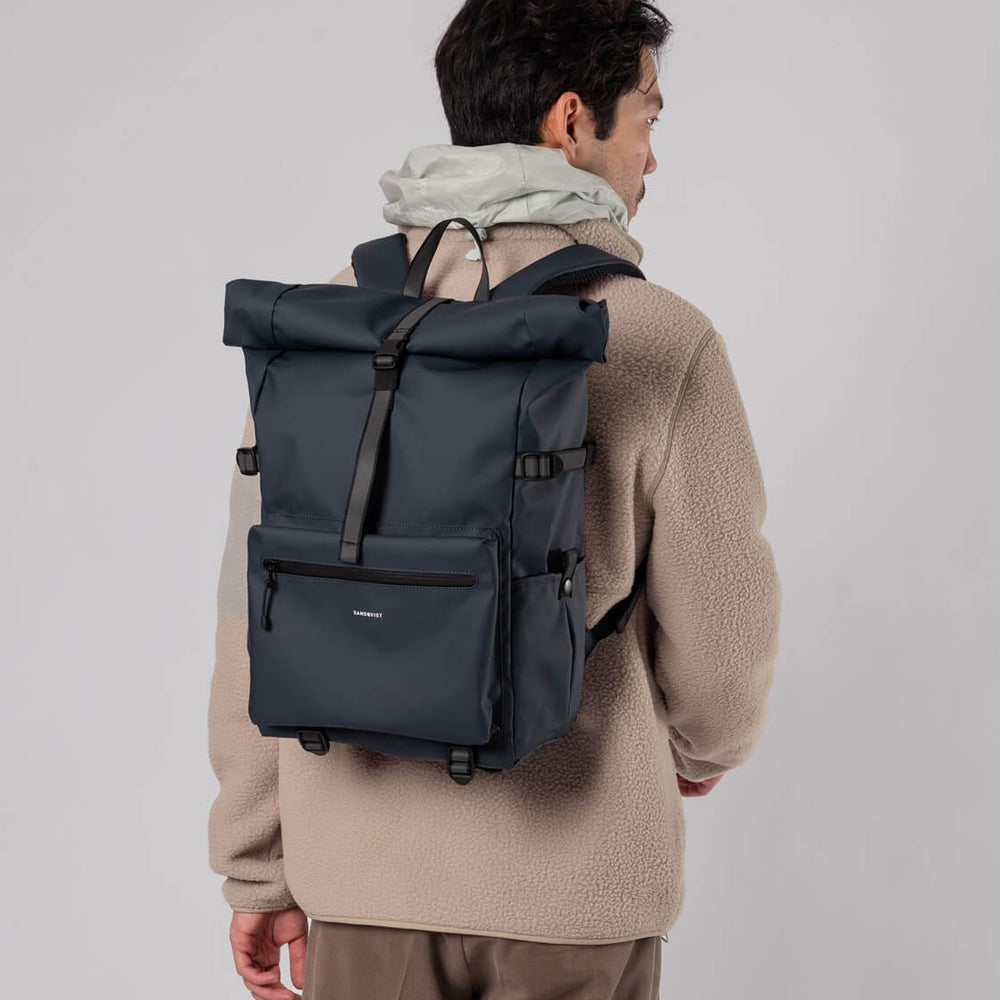 Sandqvist Backpack Ruben 2.0 blue navy