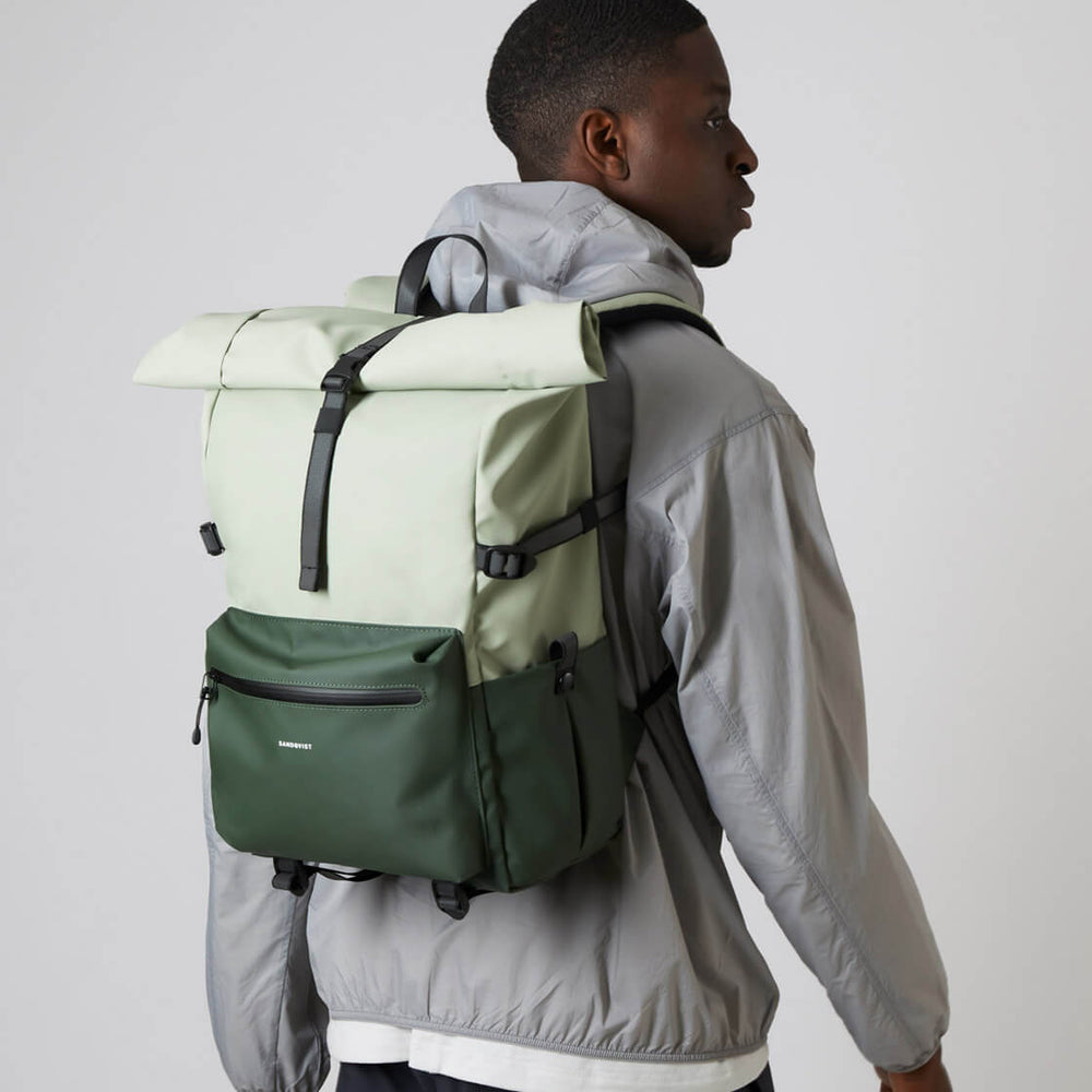 Sandqvist Backpack Ruben 2.0 green multi