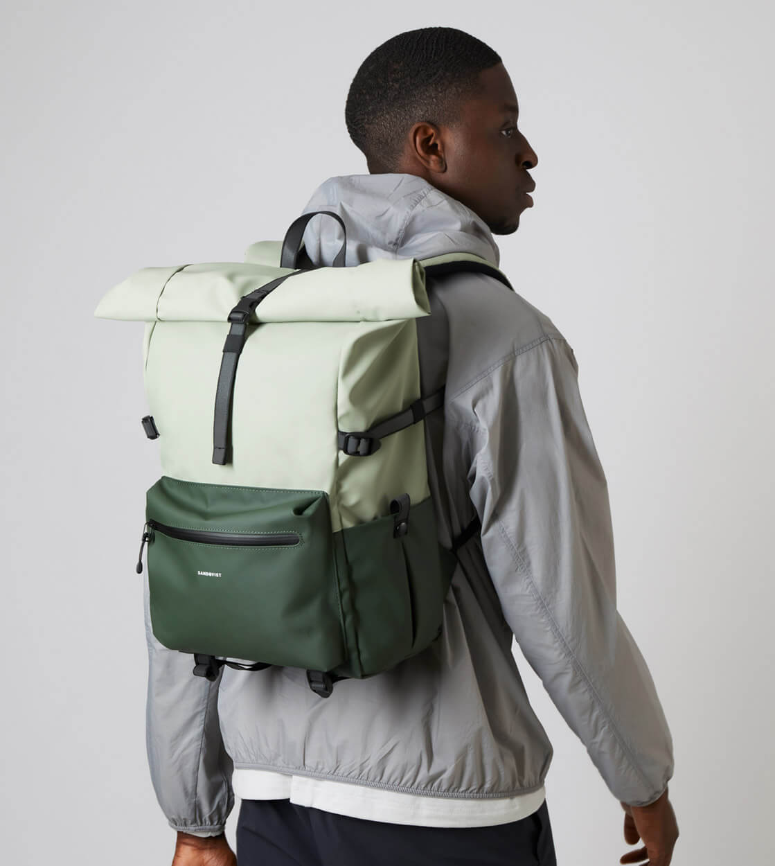 Sandqvist Backpack Ruben 2.0 green multi