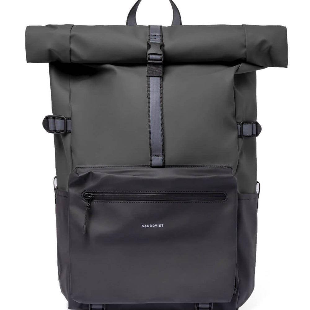 Sandqvist Backpack Ruben 2.0 grey multi dark/black