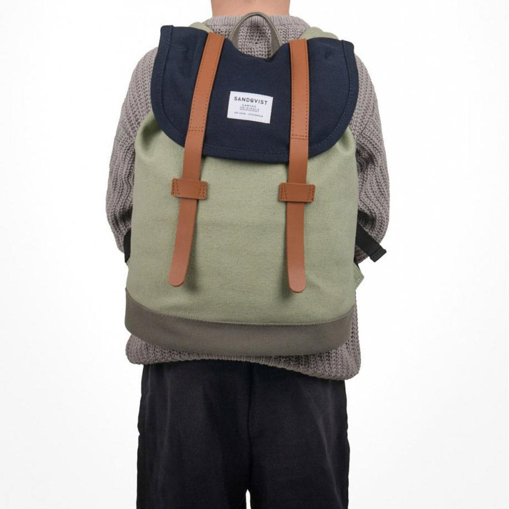 
                      
                        Sandqvist Backpack Stig Mini multi blue/sage/grey
                      
                    