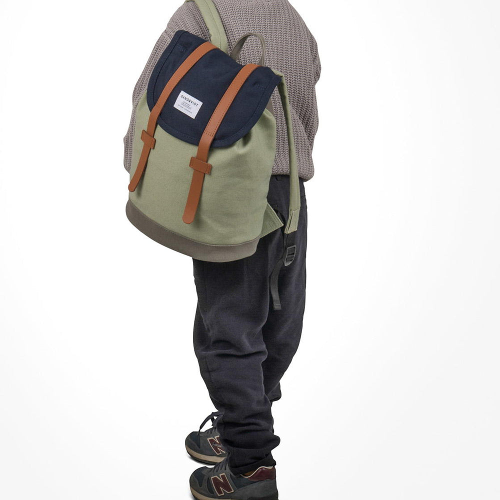 
                      
                        Sandqvist Backpack Stig Mini multi blue/sage/grey
                      
                    