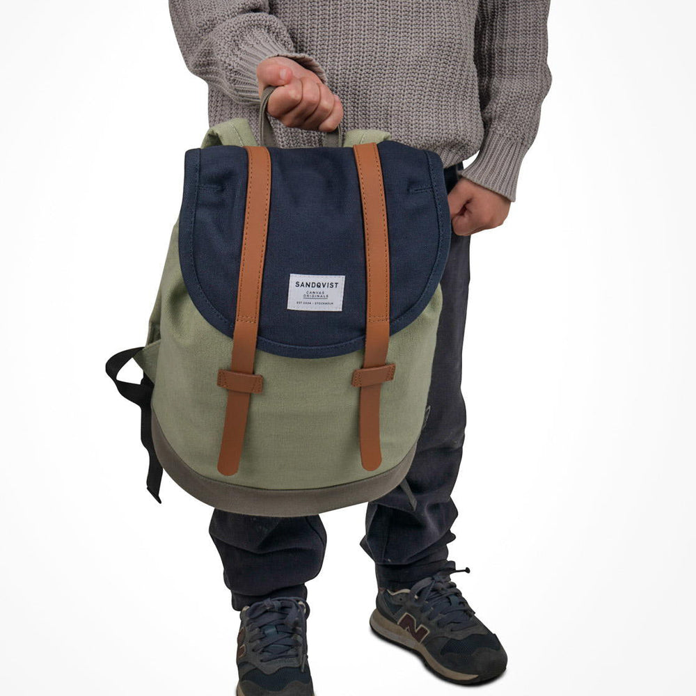 
                      
                        Sandqvist Backpack Stig Mini multi blue/sage/grey
                      
                    