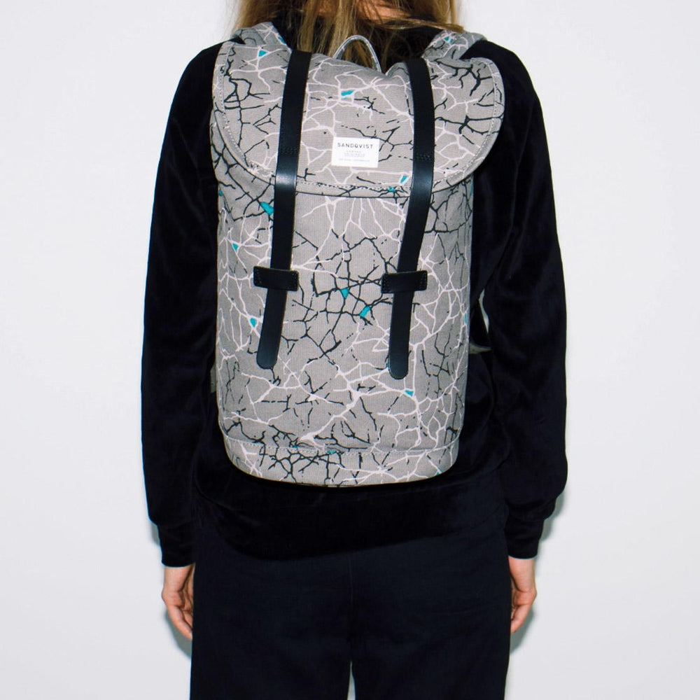 
                      
                        Sandqvist Backpack Stig grey marble print
                      
                    