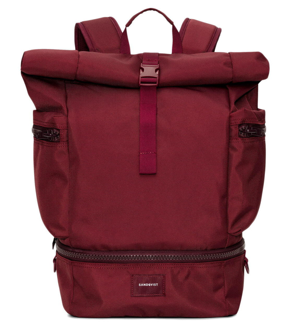 Sandqvist Backpack Verner red burgundy