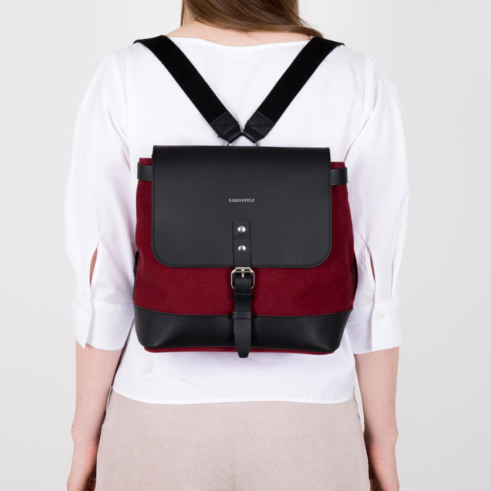 
                      
                        Sandqvist Backpack Vilda red burgundy
                      
                    