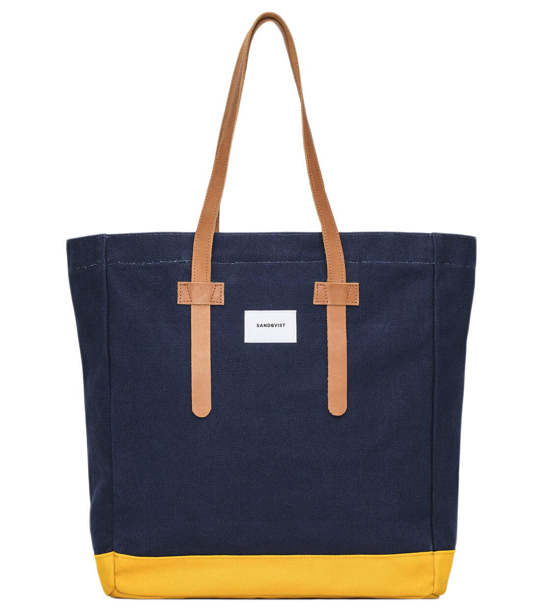 Sandqvist Bag Stig Tote blue multi/yellow – ROLLING ROCK SHOP