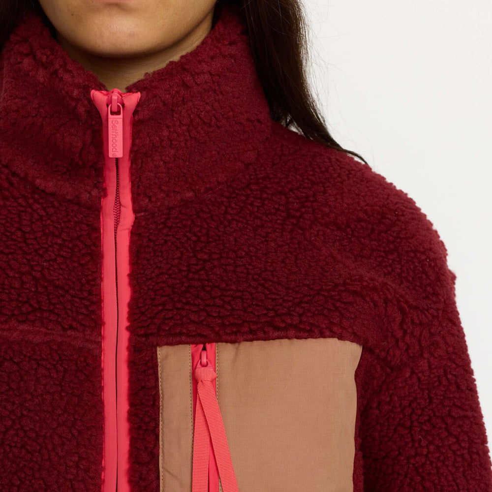 
                      
                        Selfhood W Jacket 77284 Teddy red burgundy
                      
                    