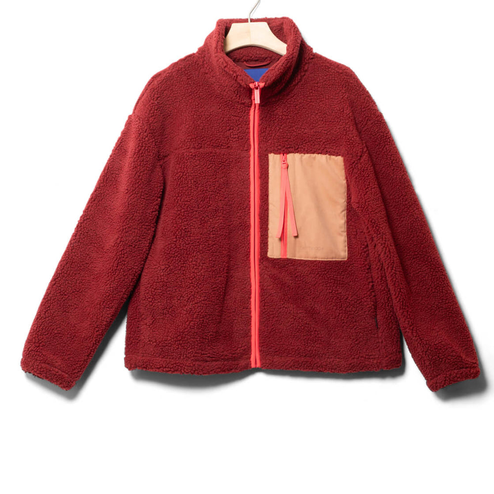 Selfhood W Jacket 77284 Teddy red burgundy