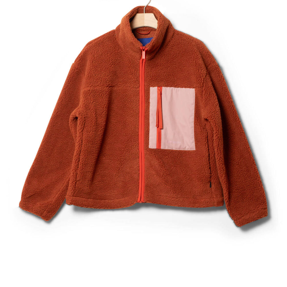 Selfhood W Jacket Teddy Pocket red rust