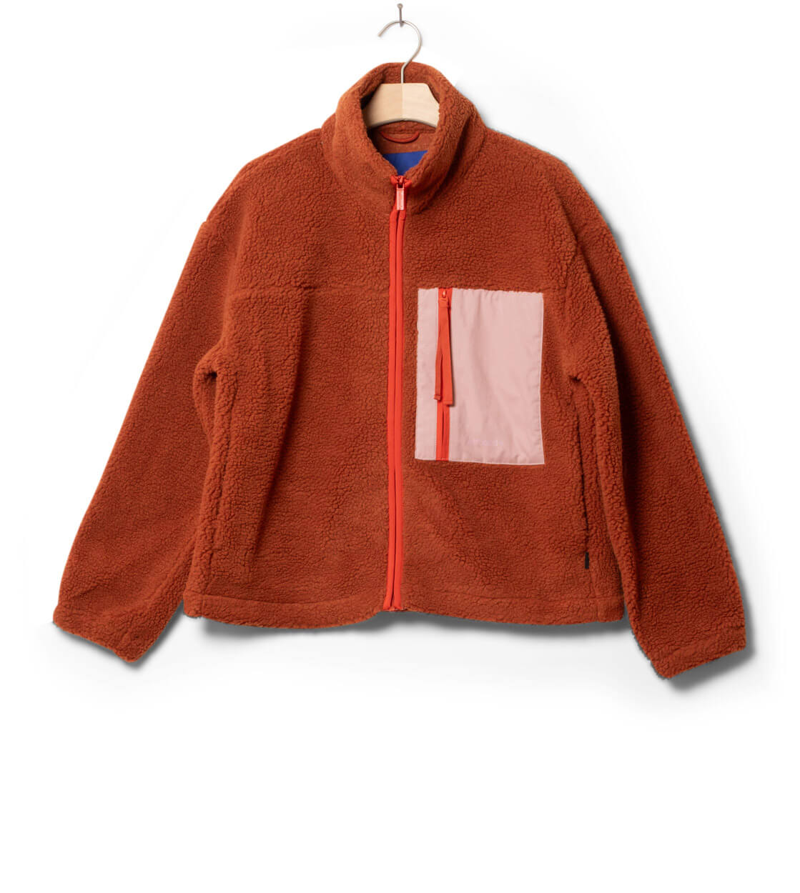 Selfhood W Jacket Teddy Pocket red rust