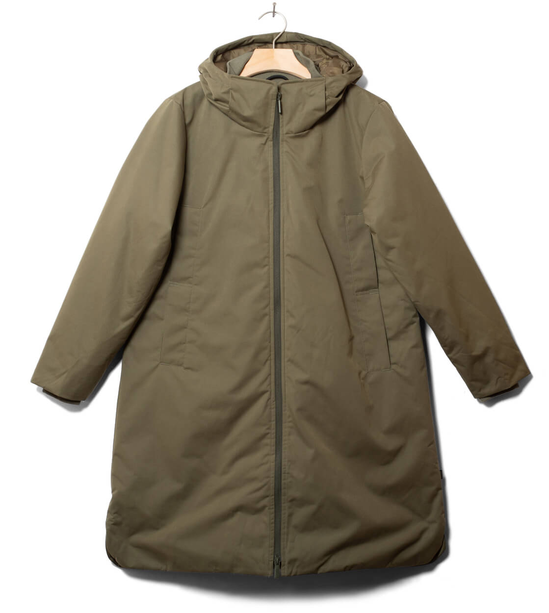 Selfhood W Parka 77340 Hooded green army