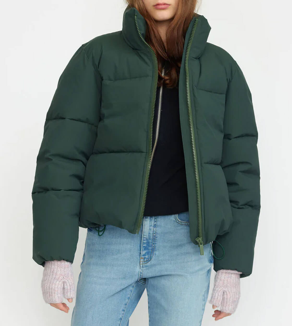 Selfhood W Winterjacket 77293 green dark