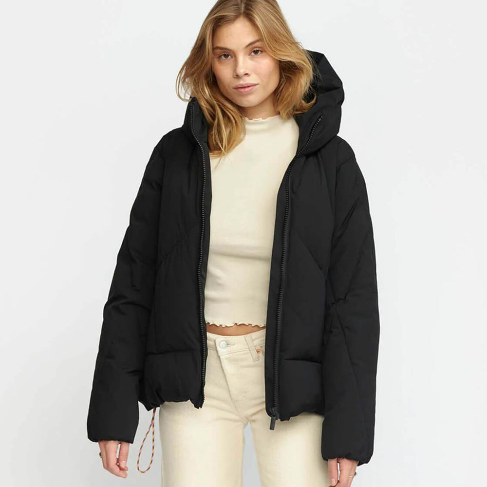 Selfhood W Winterjacket 77305 Hooded Puffer black