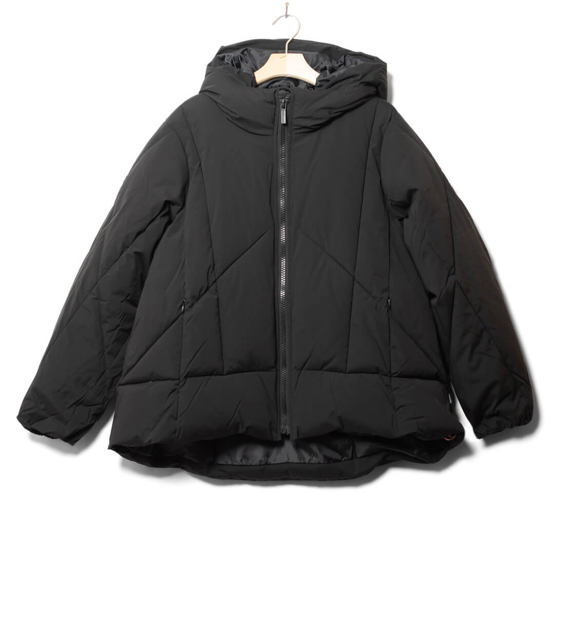 Selfhood W Winterjacket 77305 Hooded Puffer black