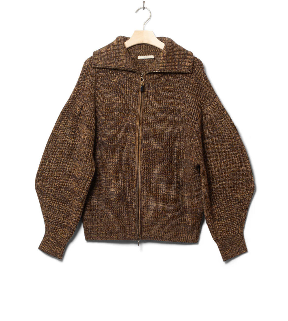 Sessun W Cardigan Waiser brown kakiwood