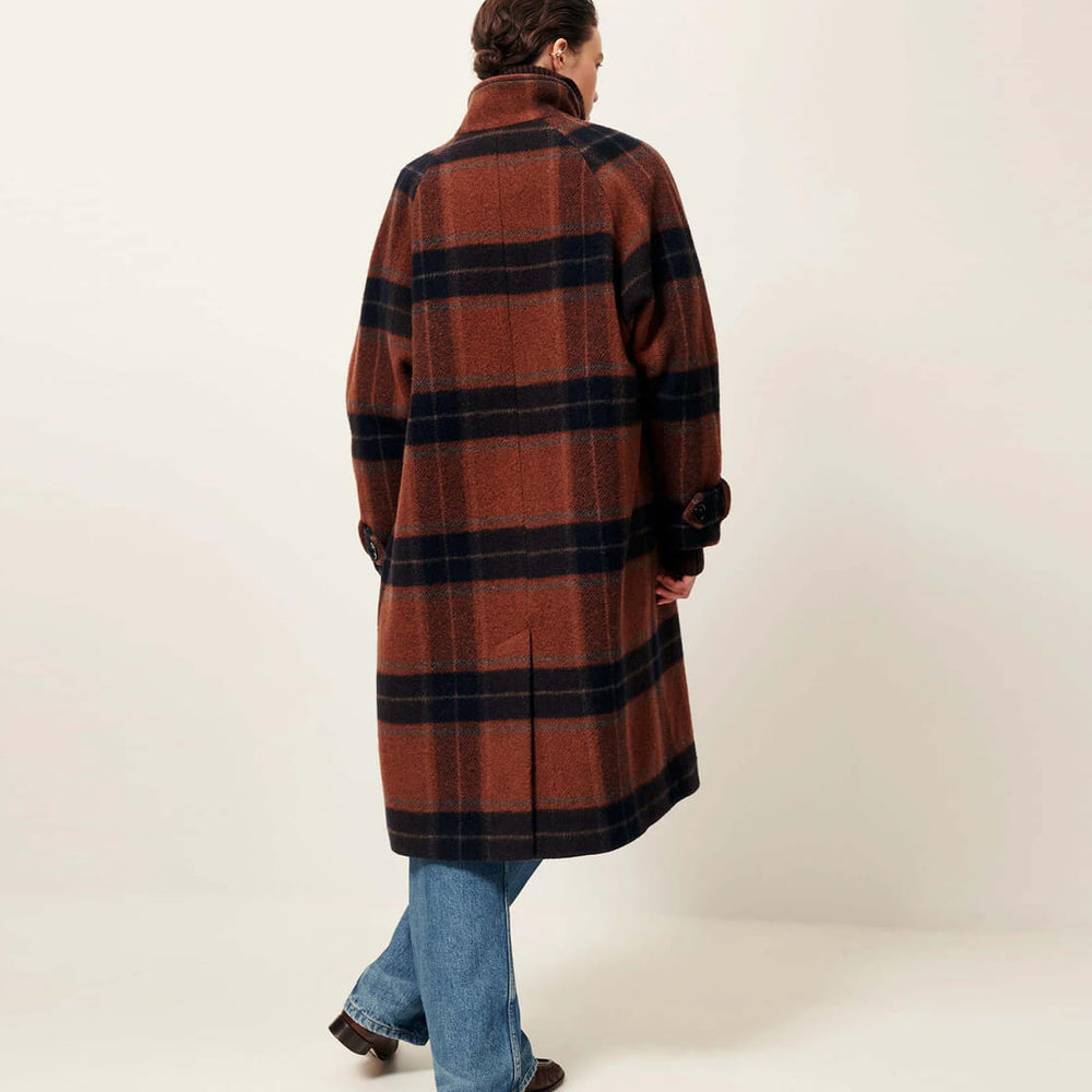 
                      
                        Sessun W Coat Bleechecks brown navyrust
                      
                    