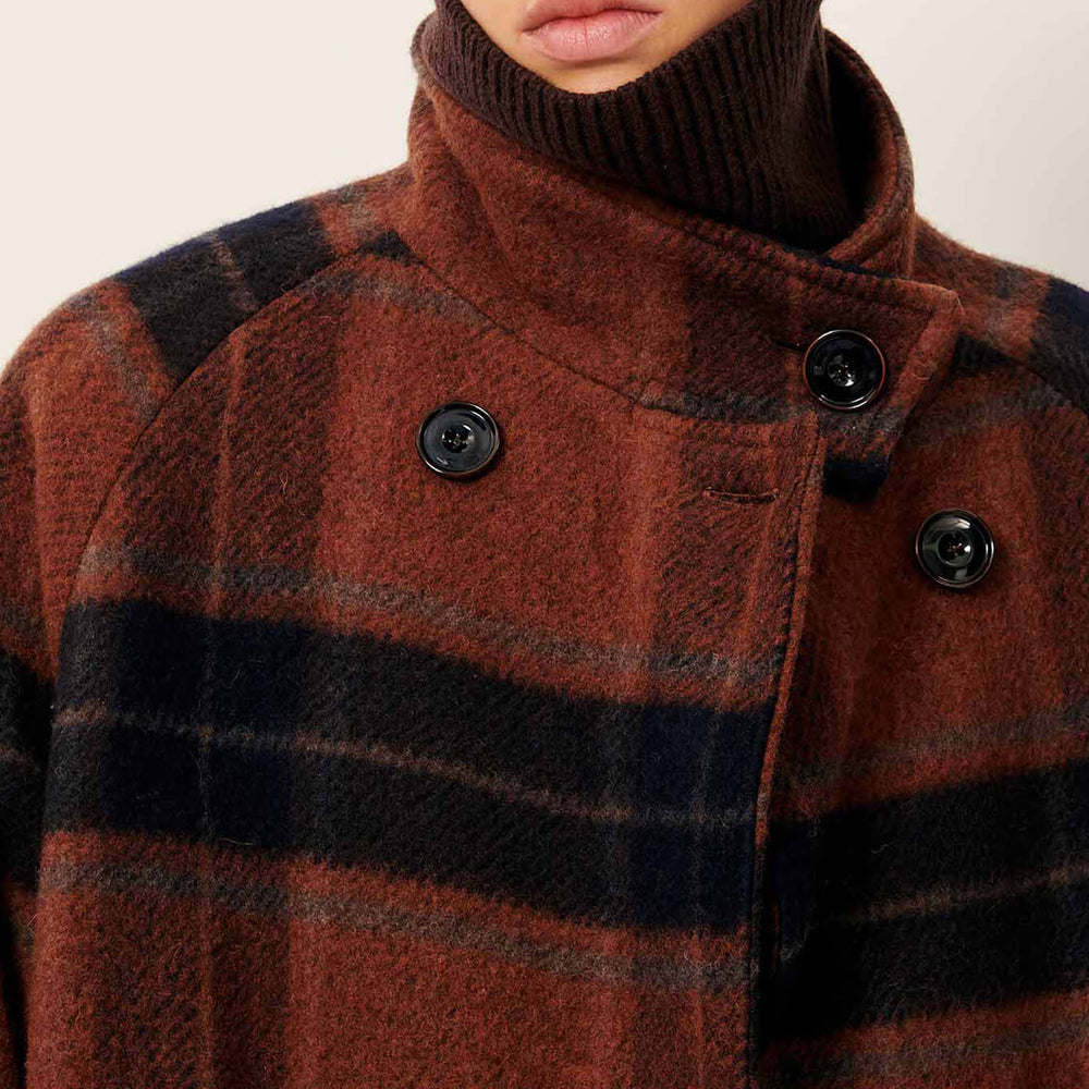 
                      
                        Sessun W Coat Bleechecks brown navyrust
                      
                    