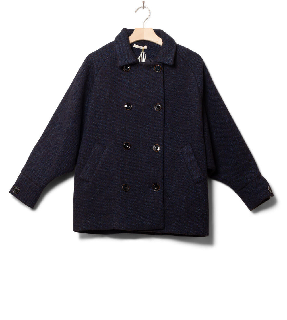 Sessun W Coat Chef blue/brown