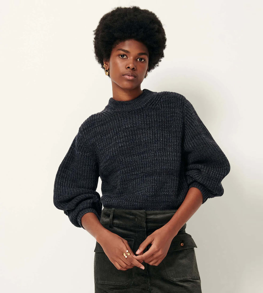 Sessun W Knit Wadden blue misty green