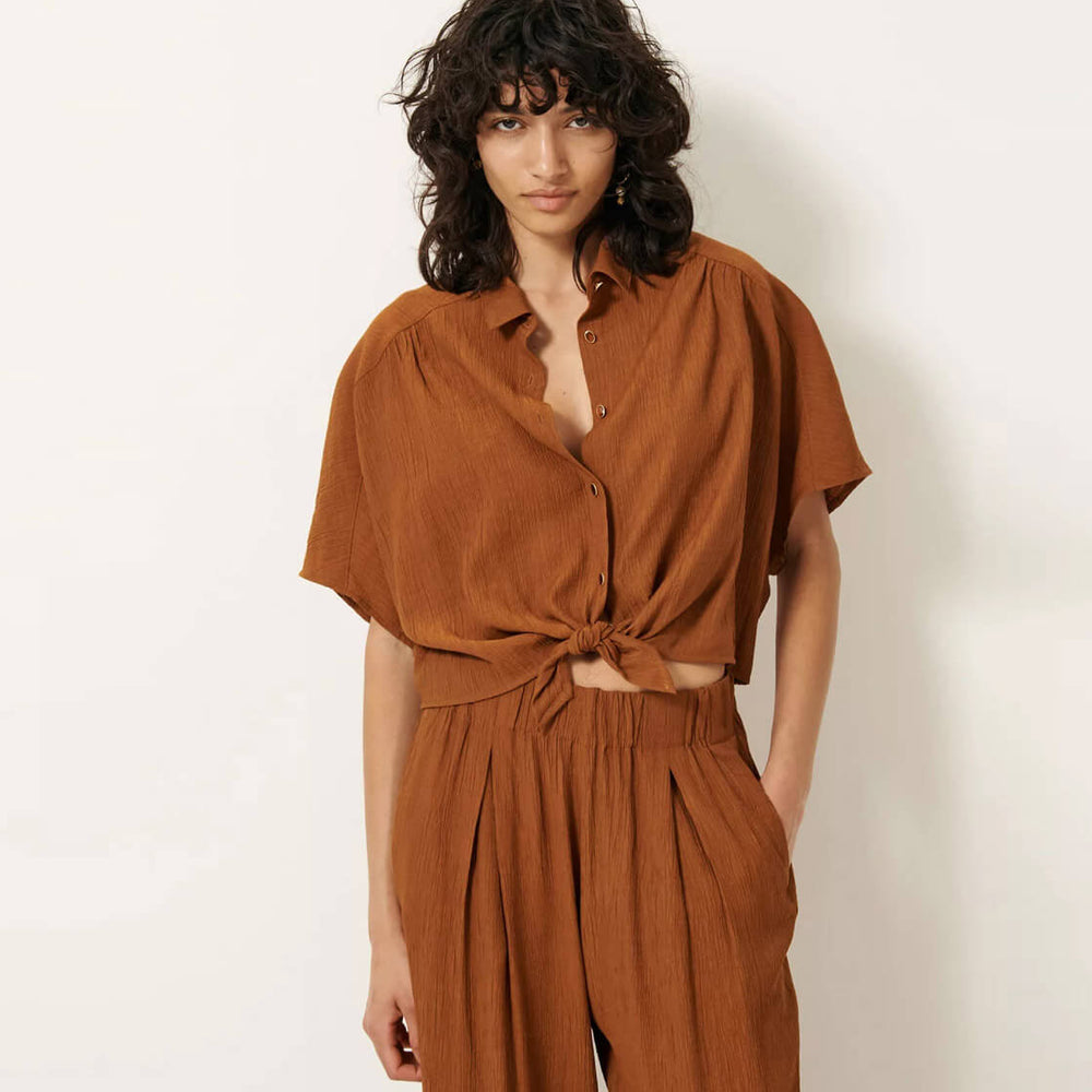 Sessun W Shirt Alfassa brown caramel