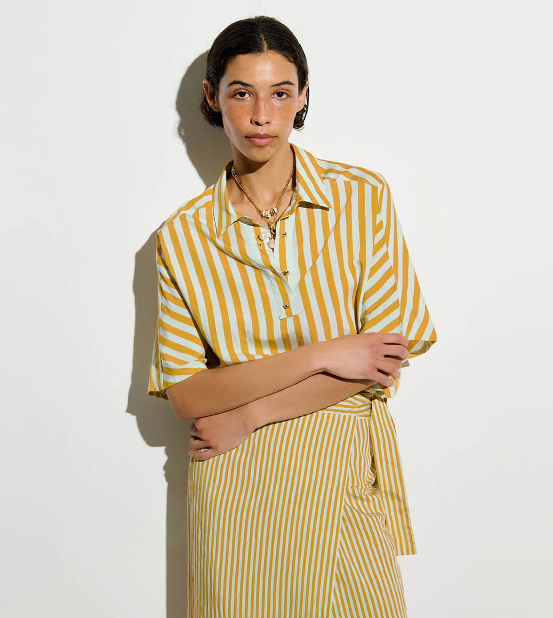 Sessun W Shirt Lido Cropped multi lagune