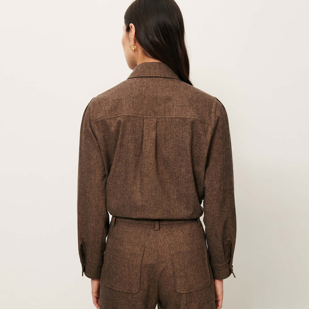 
                      
                        Sessun W Shirt Theowool brown warm stone
                      
                    