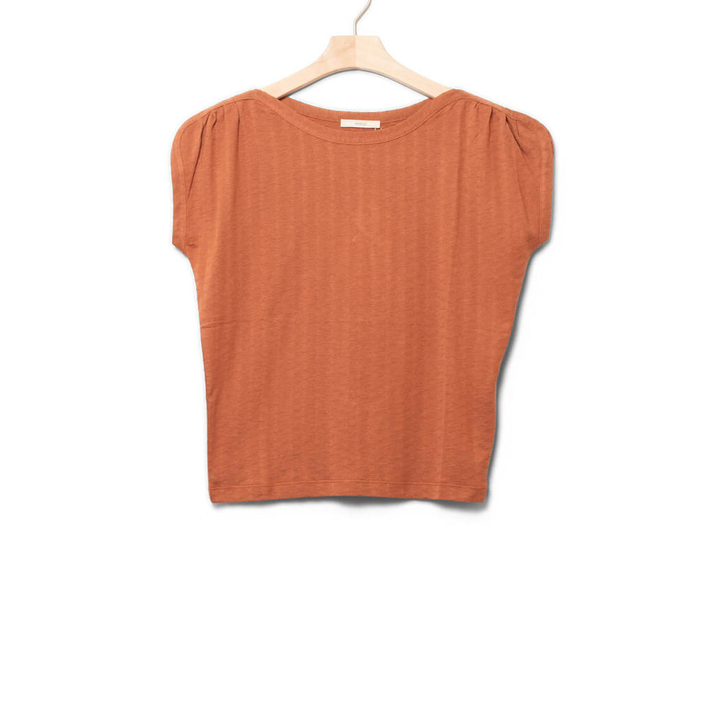 
                      
                        Sessun W T-Shirt Sixtojacquard orange argile
                      
                    