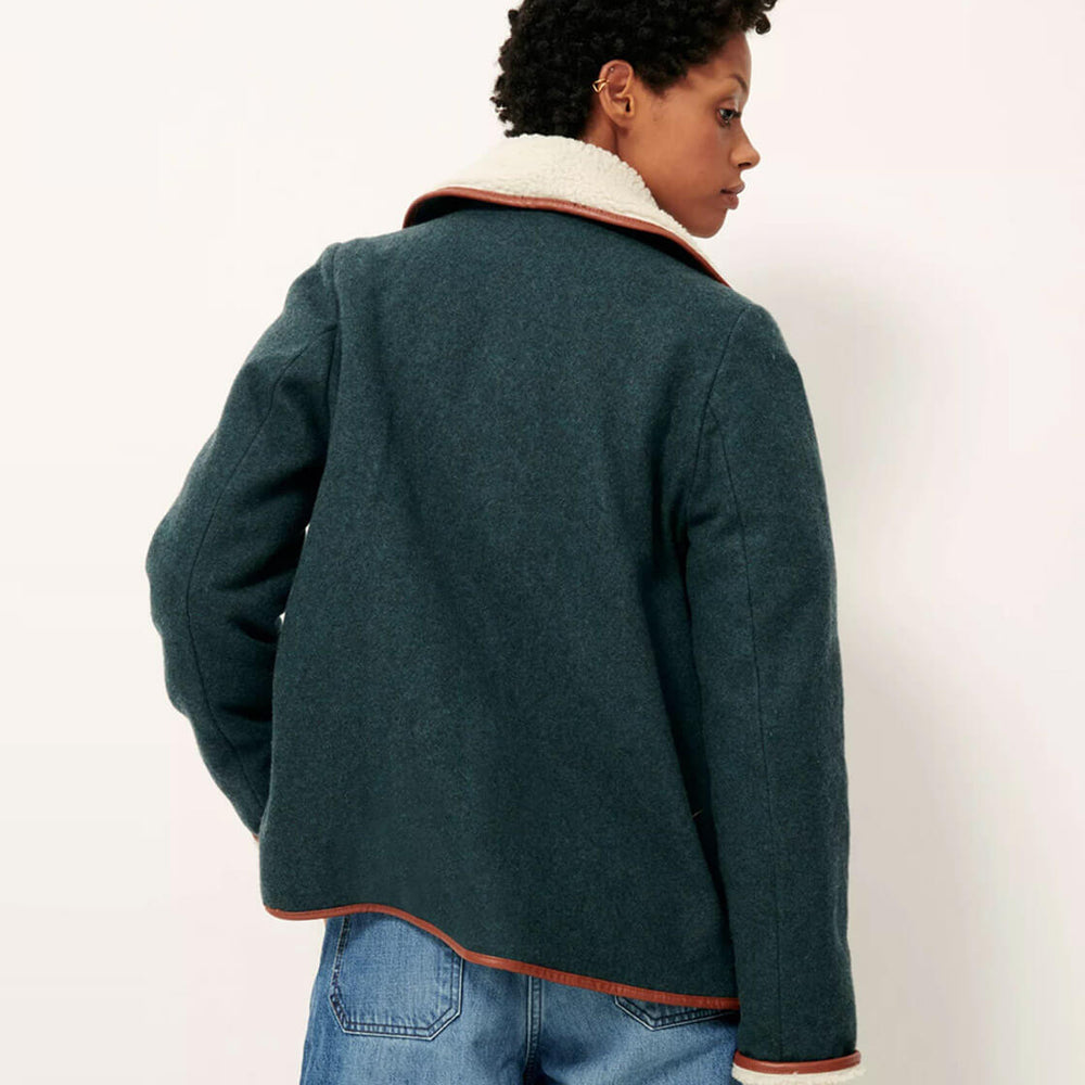 Sessun W Winterjacket Paolo blue navy/chestnut