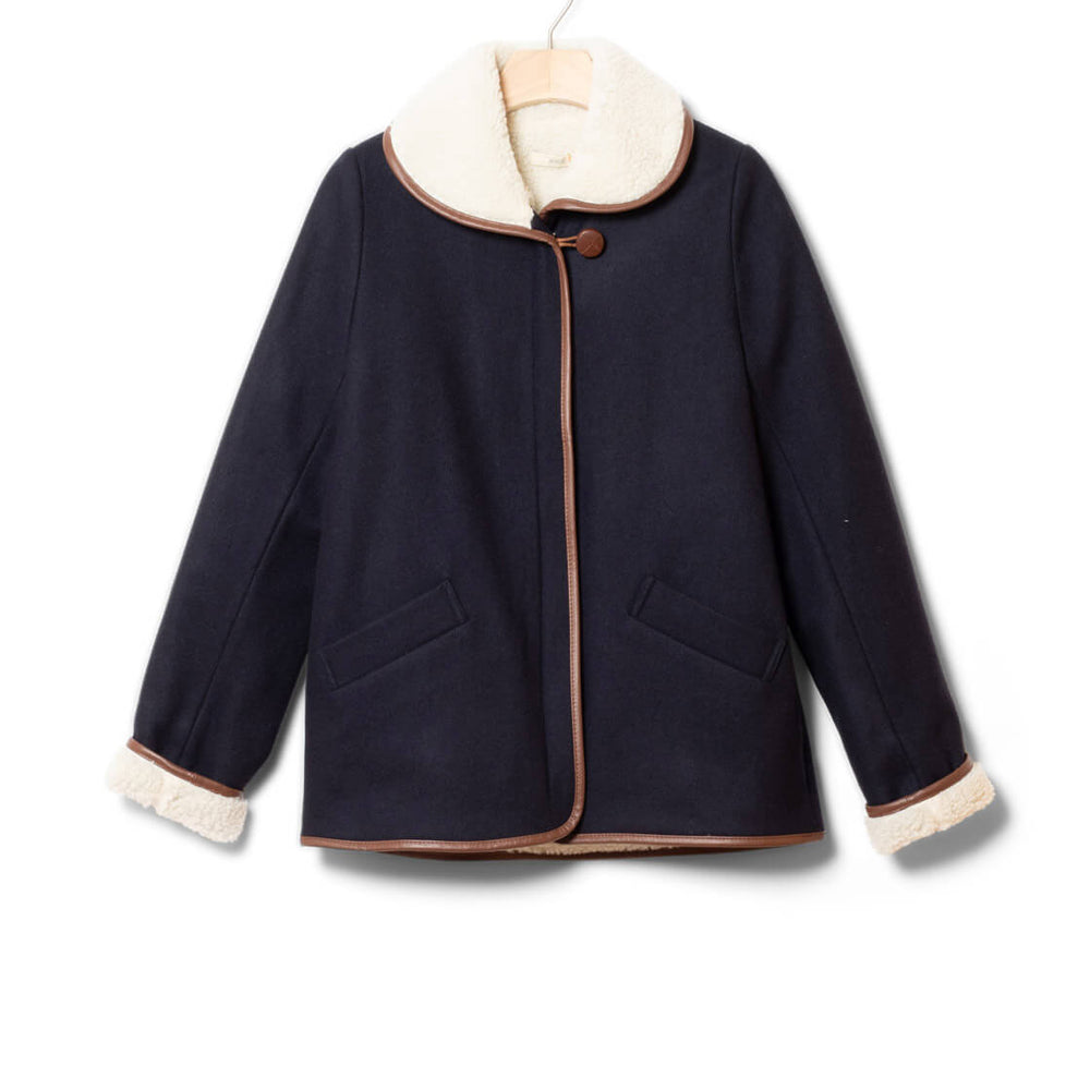 Sessun W Winterjacket Paolo blue navy/chestnut
