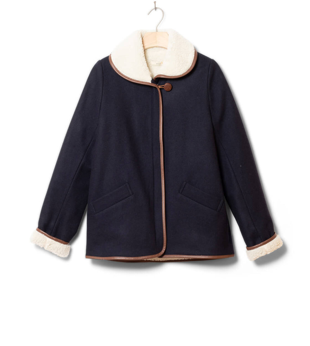 Sessun W Winterjacket Paolo blue navy/chestnut