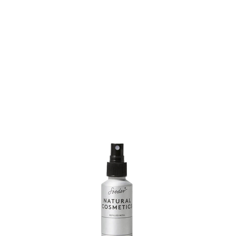 Soeder Refill Bottle w. Spray silver alu