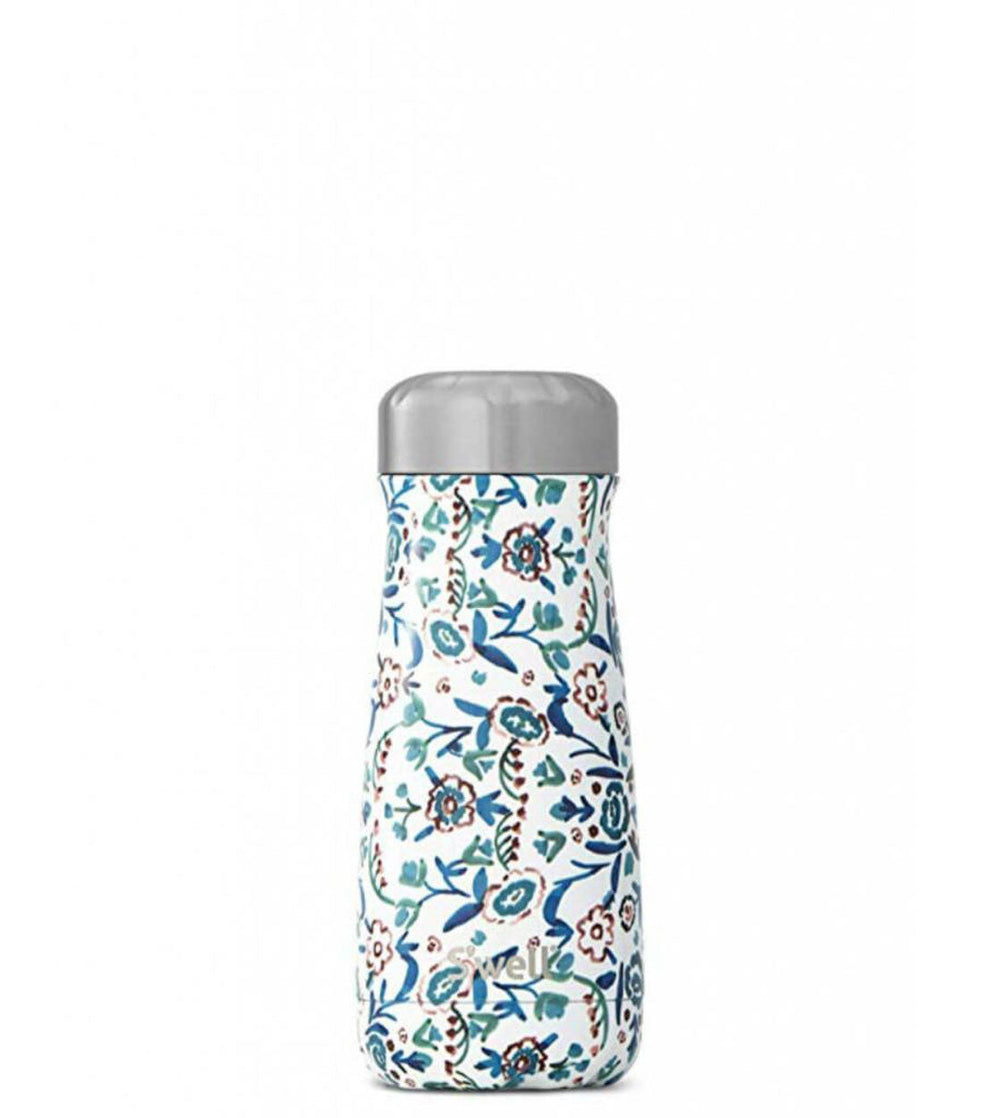Swell Bottle Traveler MD white blue cornflower