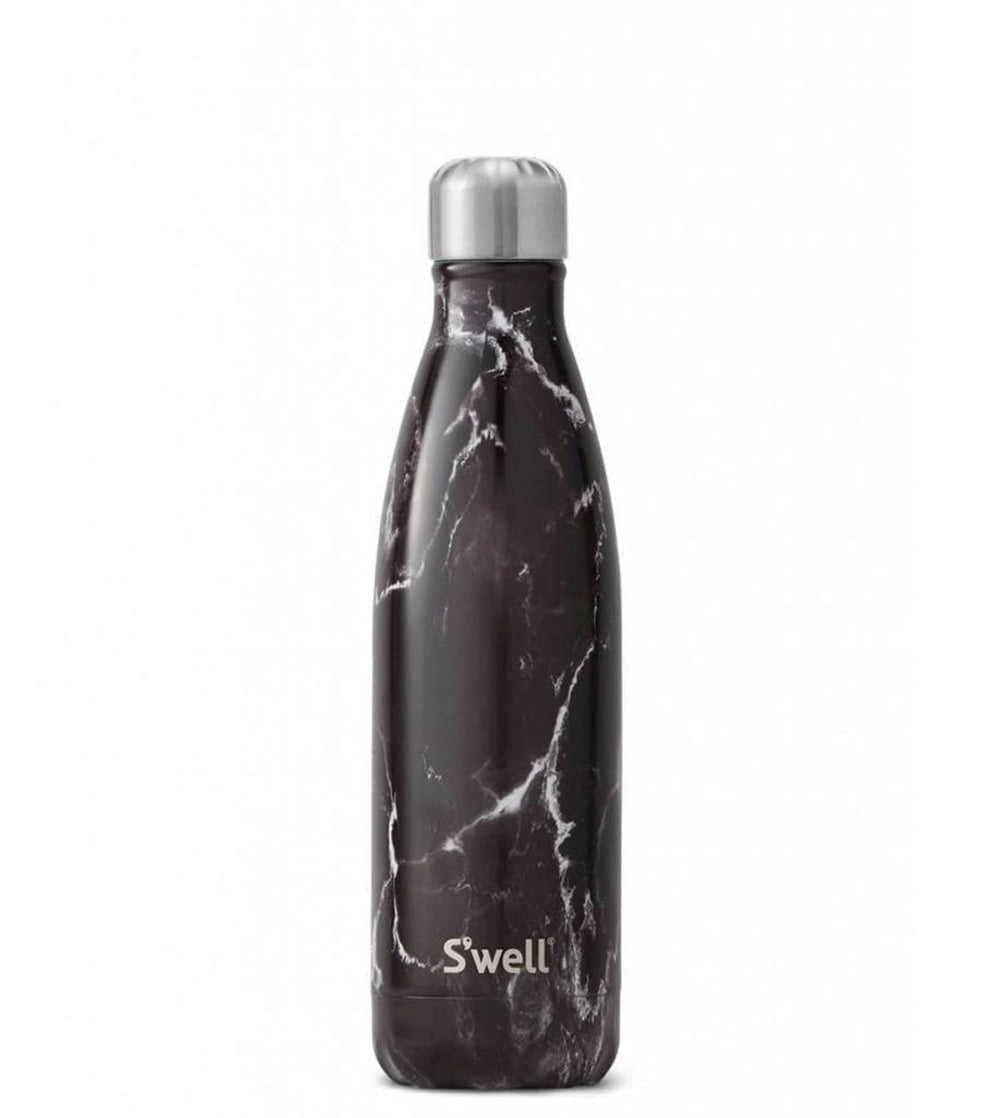 Swell Water Bottle MD black elements marble