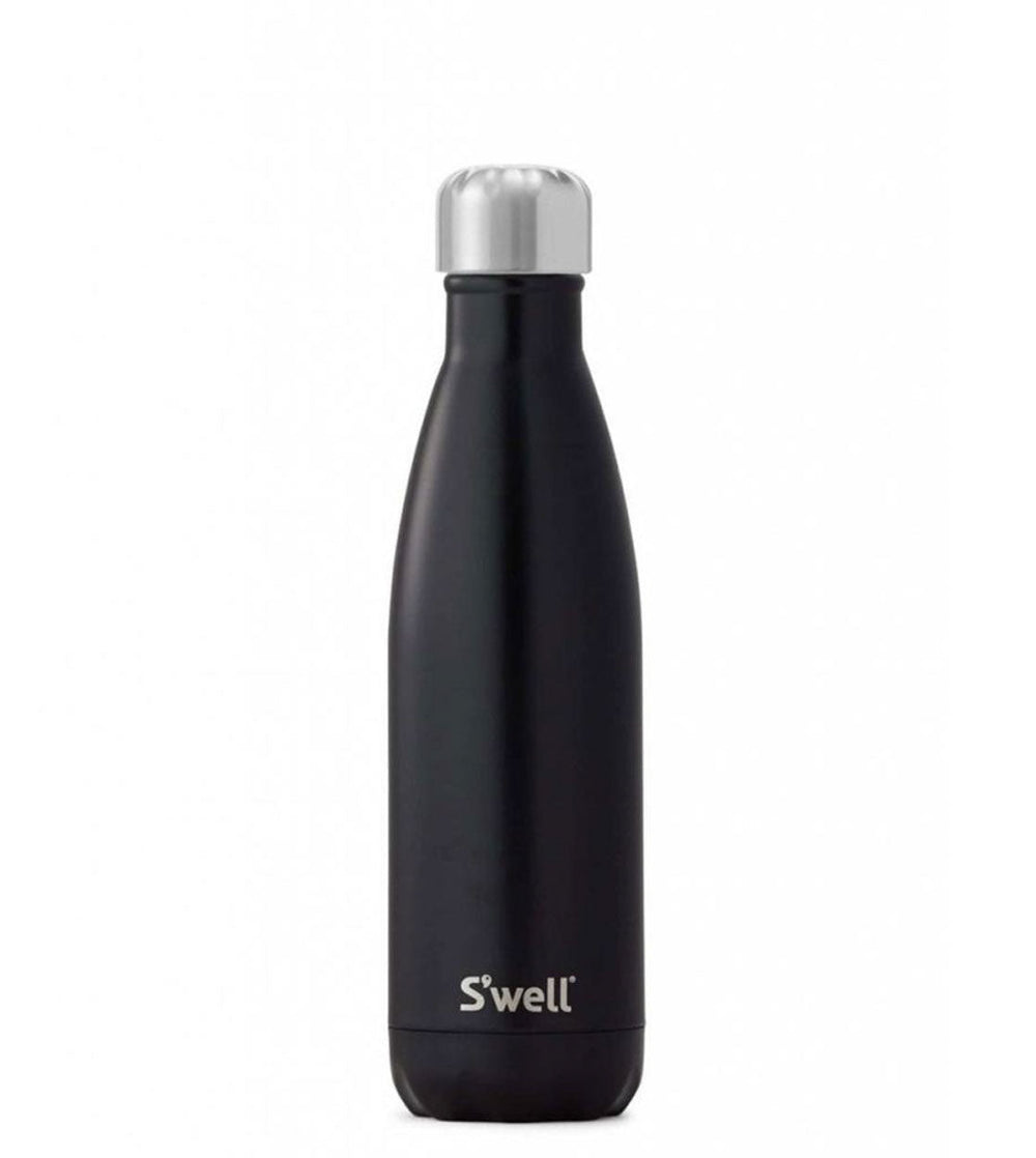 Swell Water Bottle MD black satin london chimney