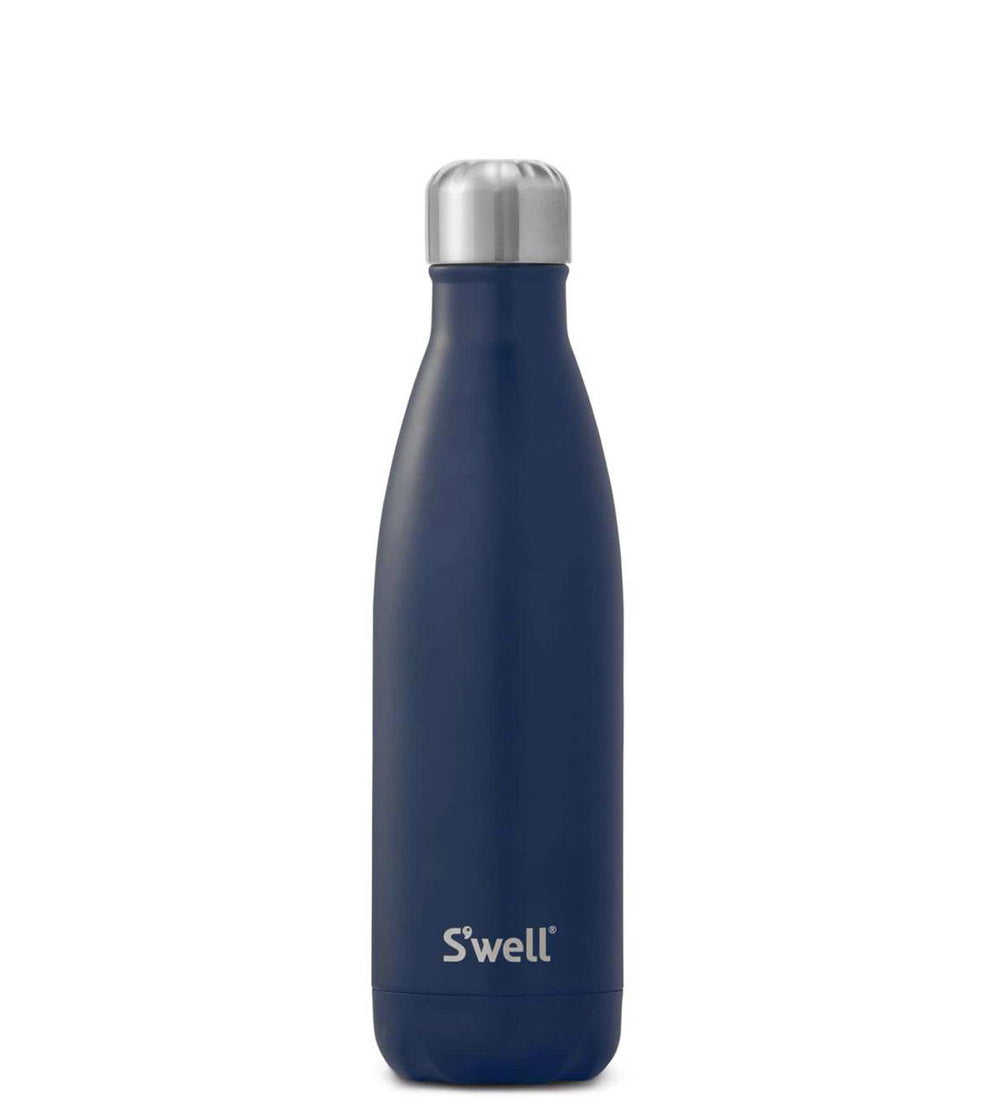 Swell Water Bottle MD blue satin oxford
