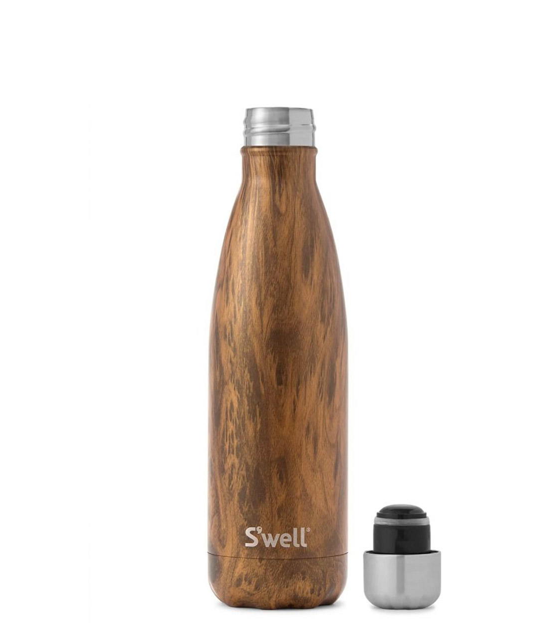 Swell Water Bottle MD brown teakwood