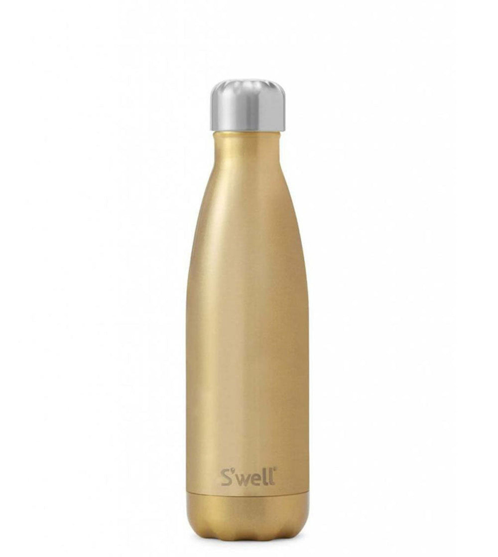 Swell Water Bottle MD gold glitter spakling champagner