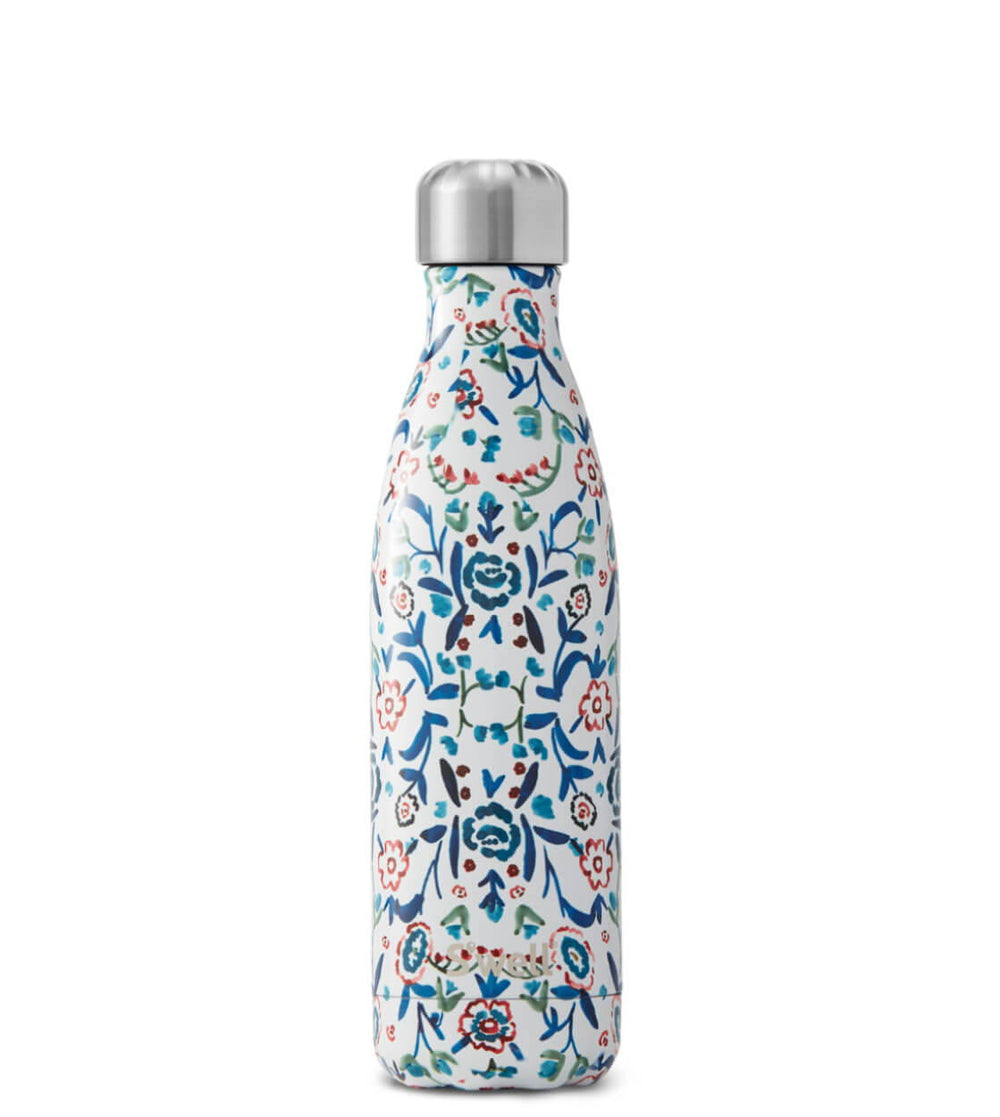 Swell Water Bottle MD white blue cornflower