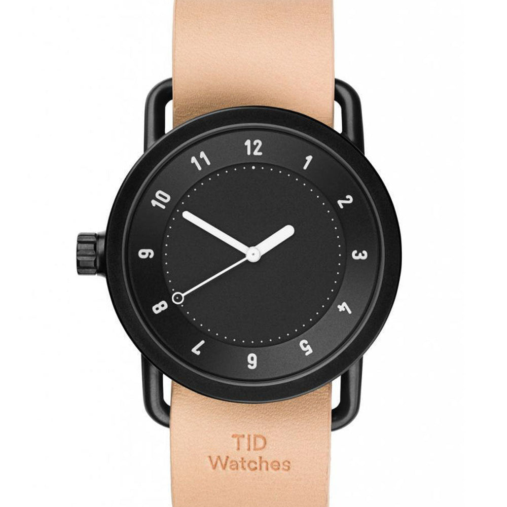 TID Watch No.1 beige natural leather/black