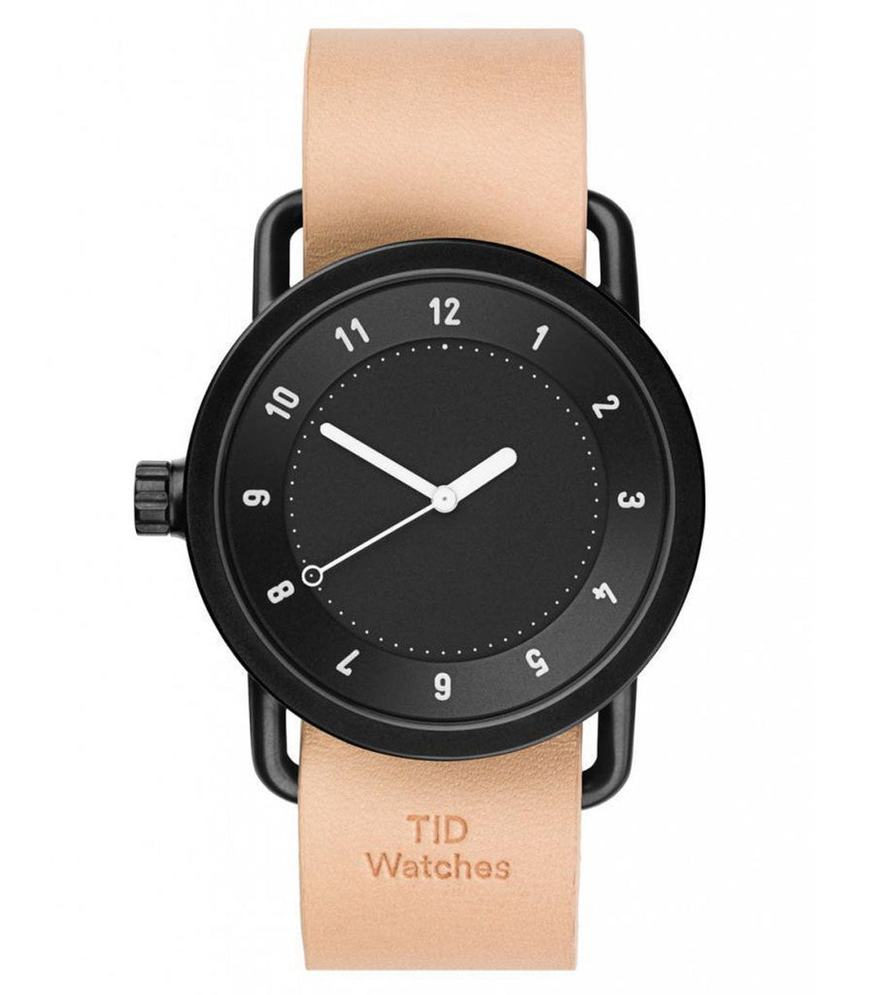 TID Watch No.1 beige natural leather/black