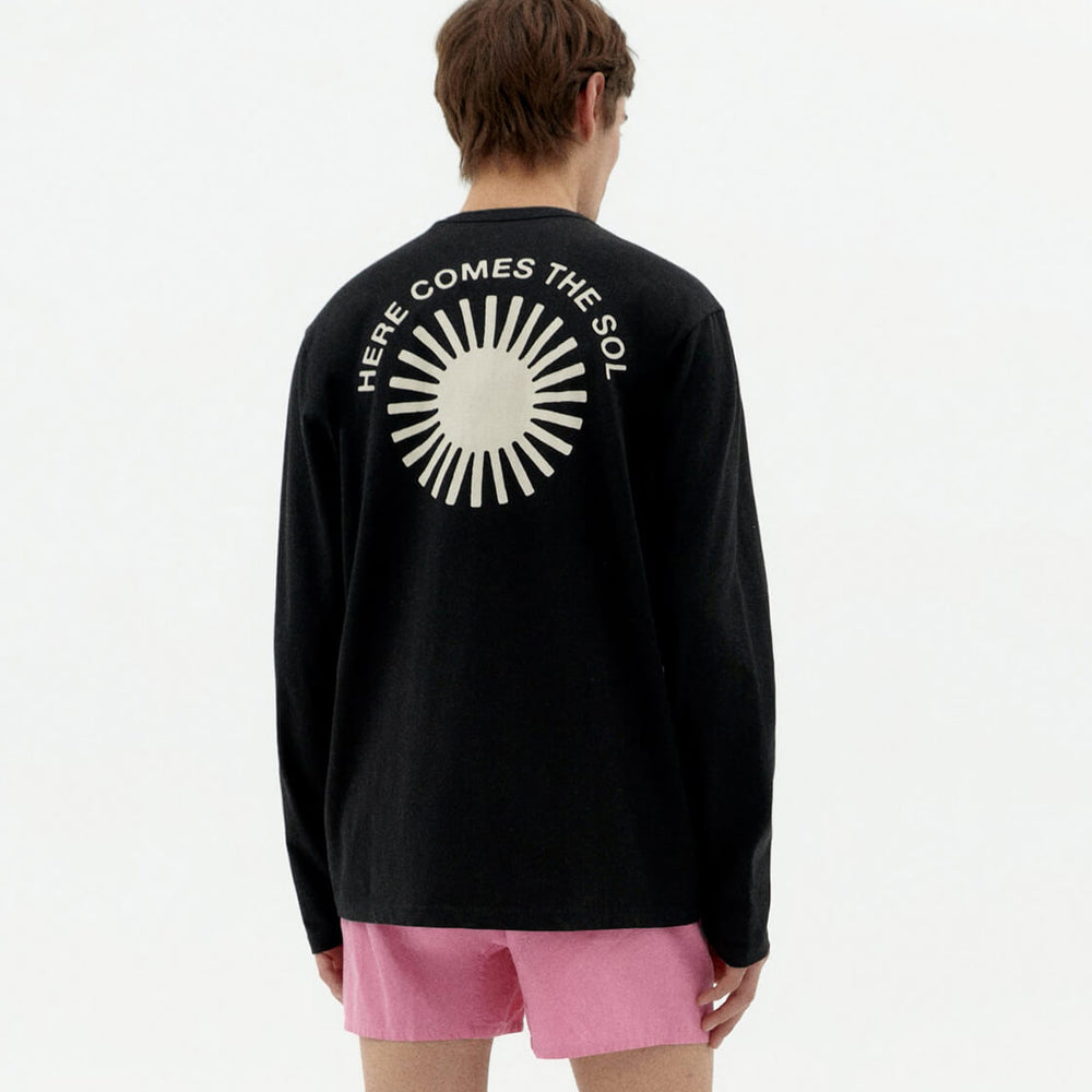 Thinking Mu Longsleeve Emilio black retro sol