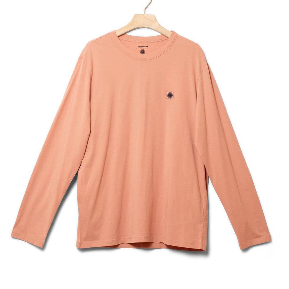 Thinking Mu Longsleeve Emilio pink sol contrast