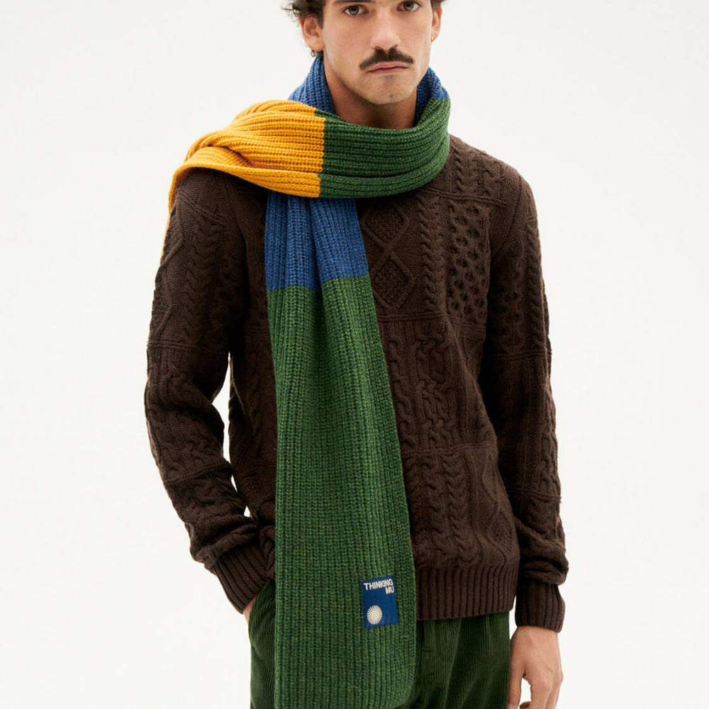 Thinking Mu Scarf Ghede green dark