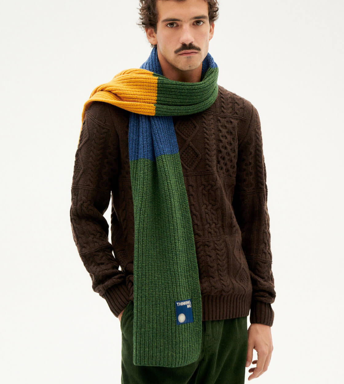 Thinking Mu Scarf Ghede green dark