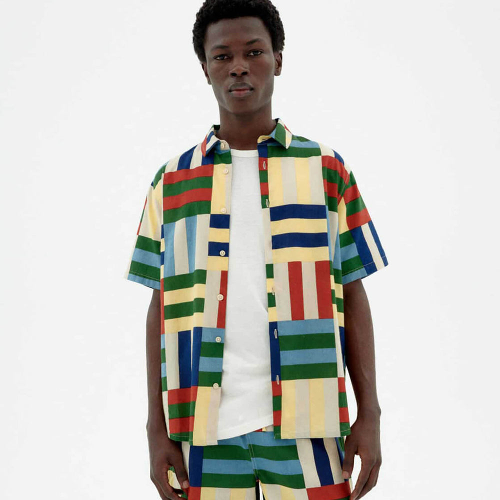 Thinking Mu Shirt SS Tom multi field