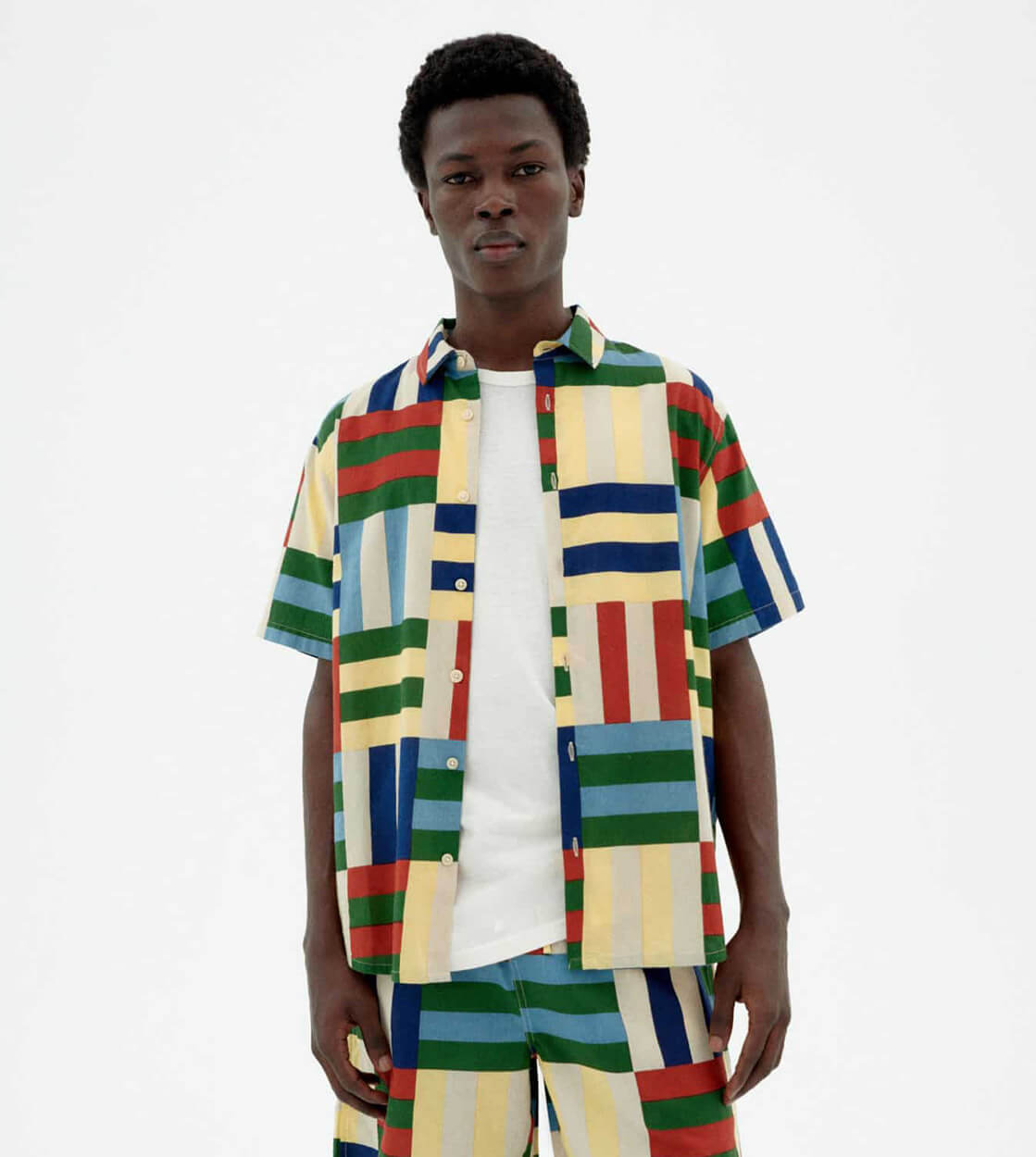 Thinking Mu Shirt SS Tom multi field