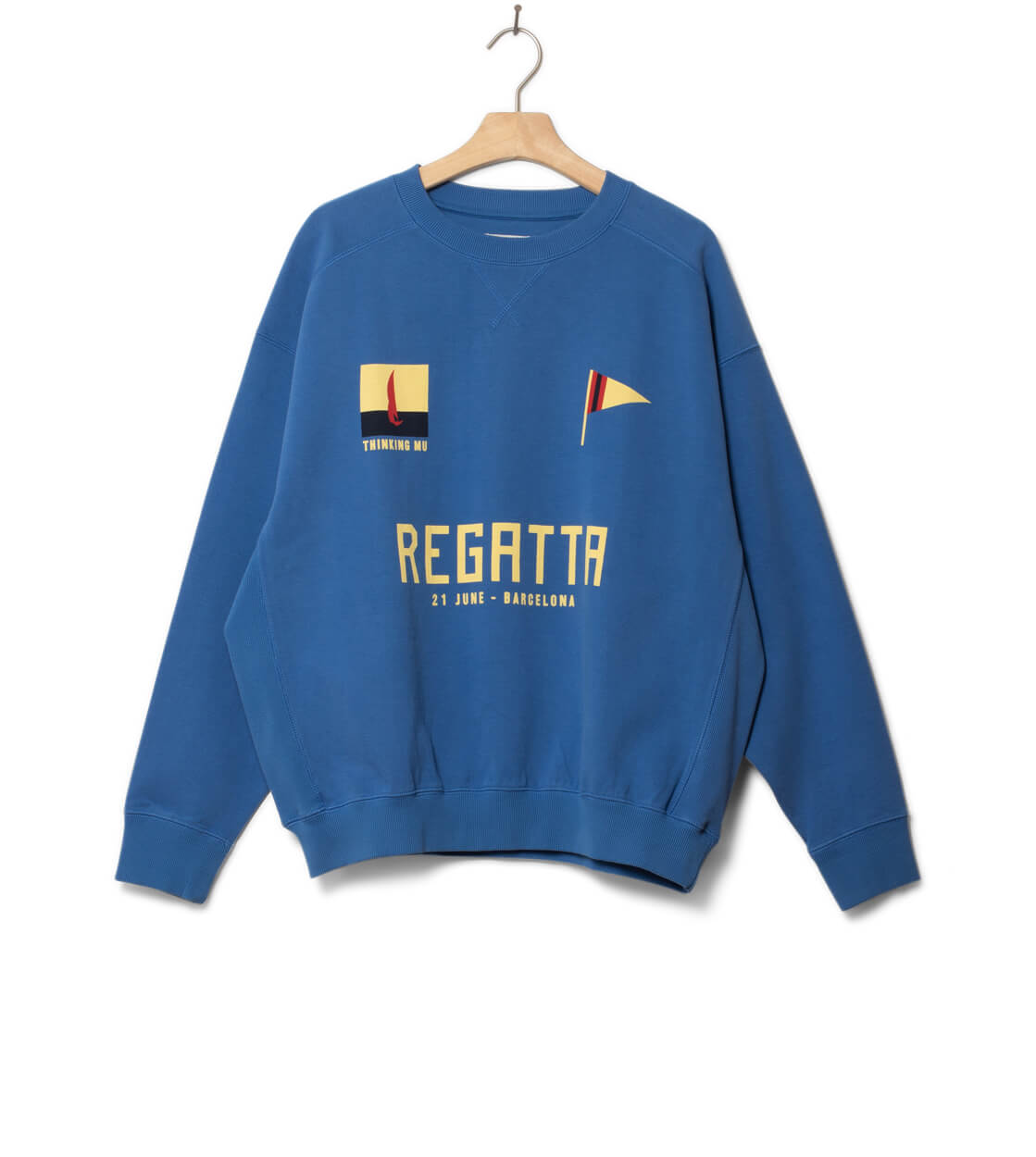 Thinking Mu Sweater Jadewon blue regata light cobalt