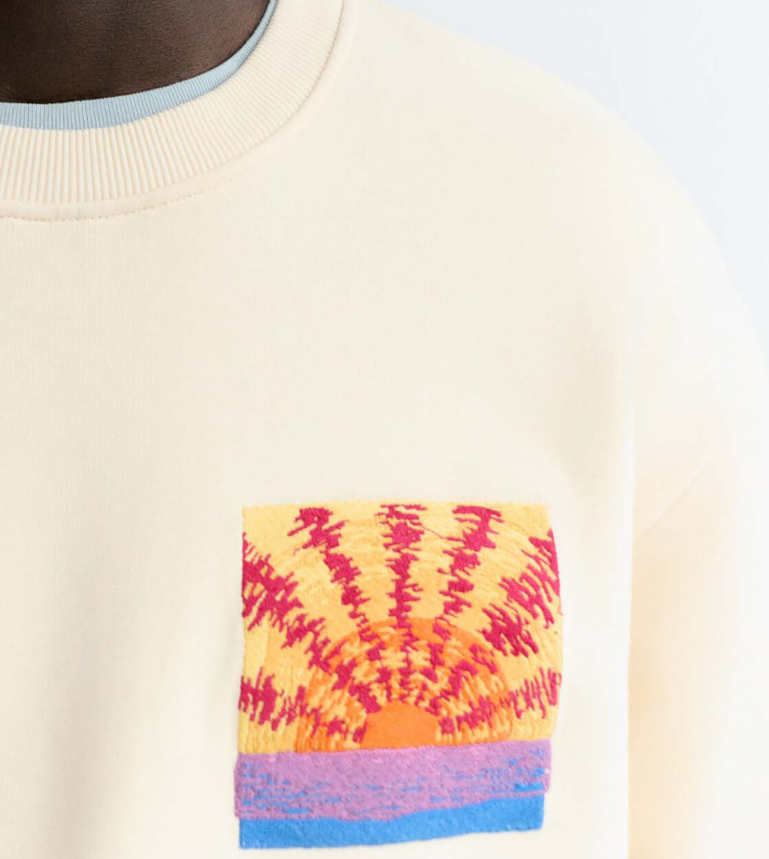 Thinking Mu Sweater Leon beige blaze pannacota
